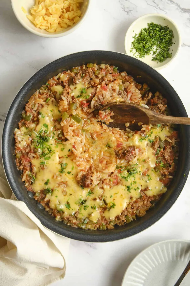 Ground Beef Rice Skillet