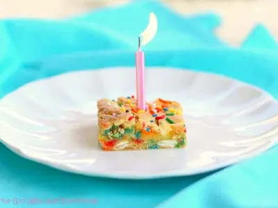 Cake Batter Blondies