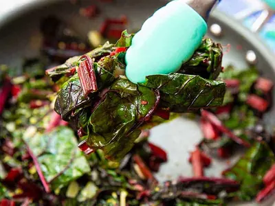 Lemon Parmesan Swiss Chard