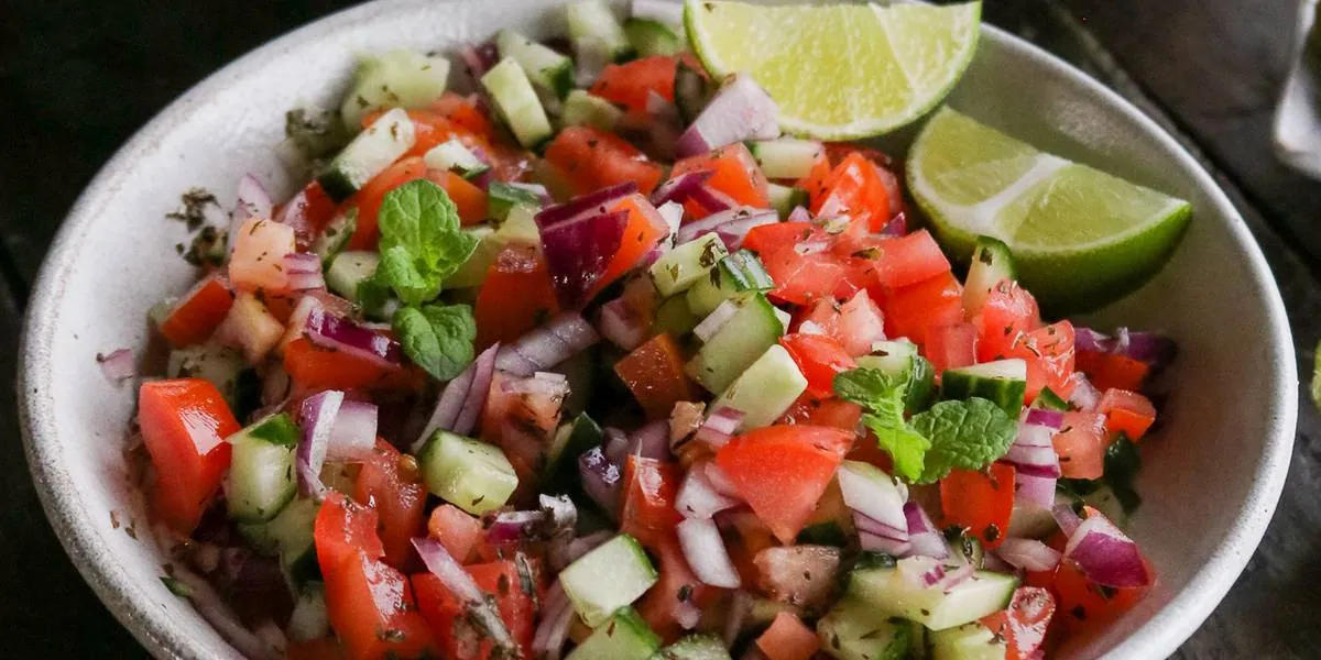 Afghan Tomato Cucumber Salad