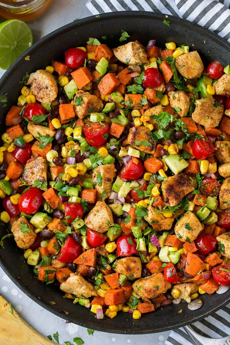 Mexican Honey-Lime Chicken Skillet