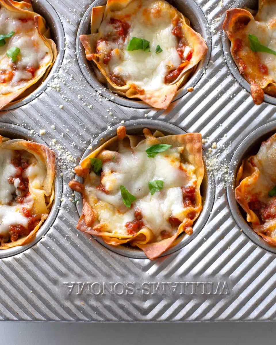 Lasagna Cupcakes