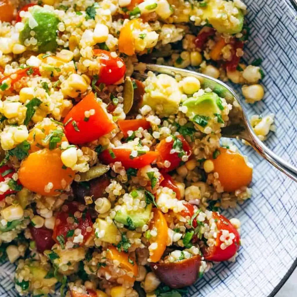 Corn Avocado Quinoa Salad
