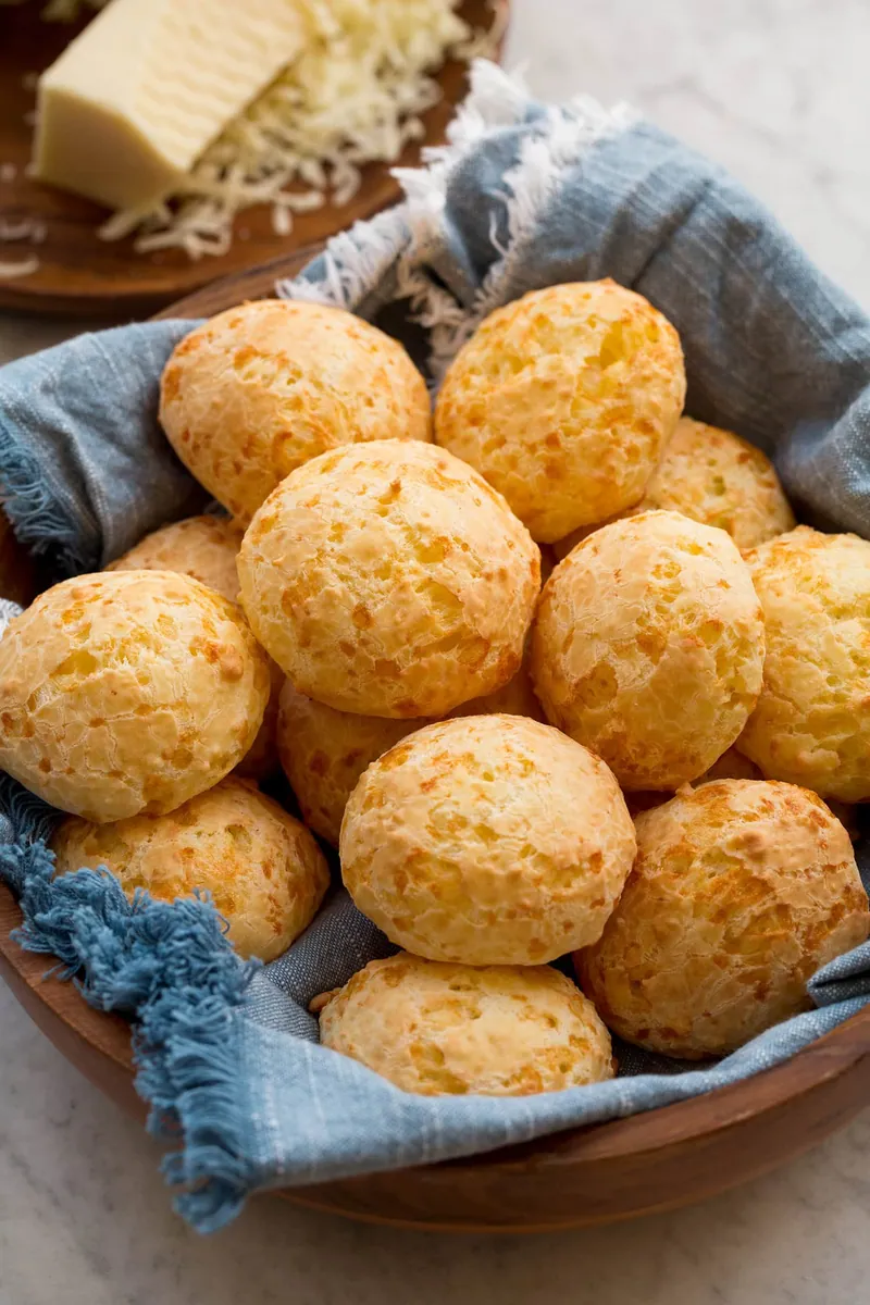 Brazilian Cheese Bread with parmesan