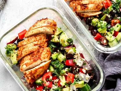 Greek Chicken Salad Bowls