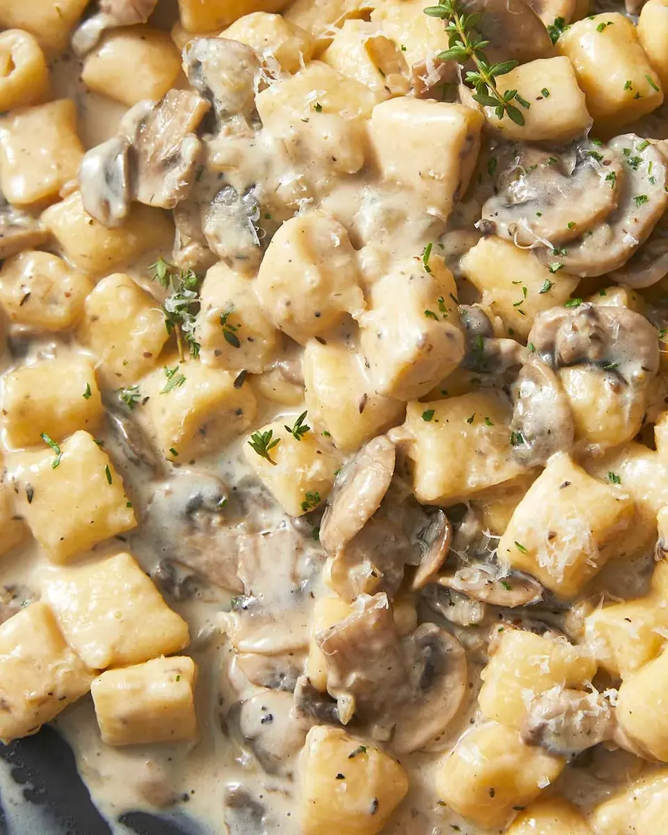 Ricotta Gnocchi Mushroom Sauce