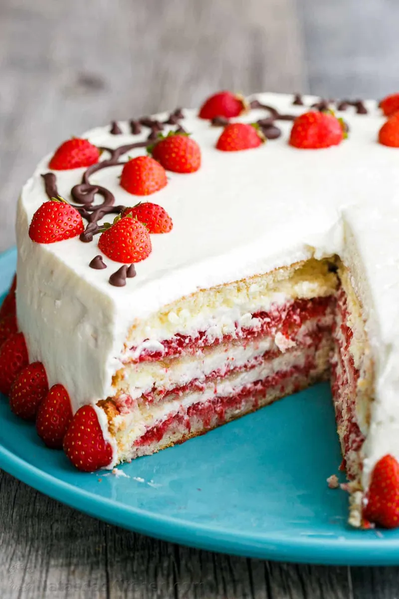 Strawberry Cream Cheese Cake