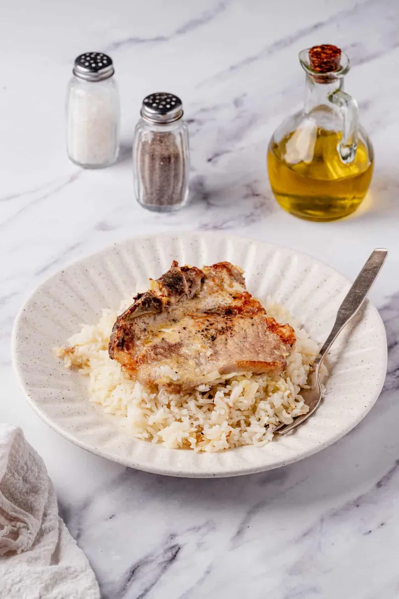 Pork Chops and Rice