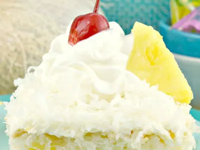 Pineapple Coconut Rum Cake