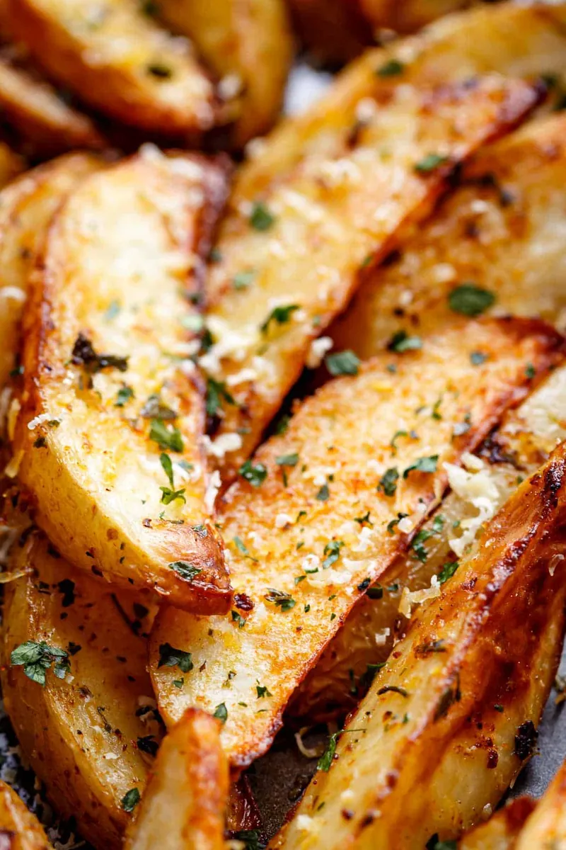 Garlic Parmesan Potato Wedges