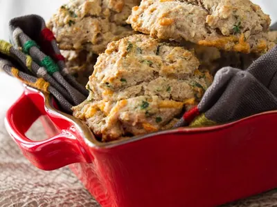 Herb Cheese Drop Biscuits