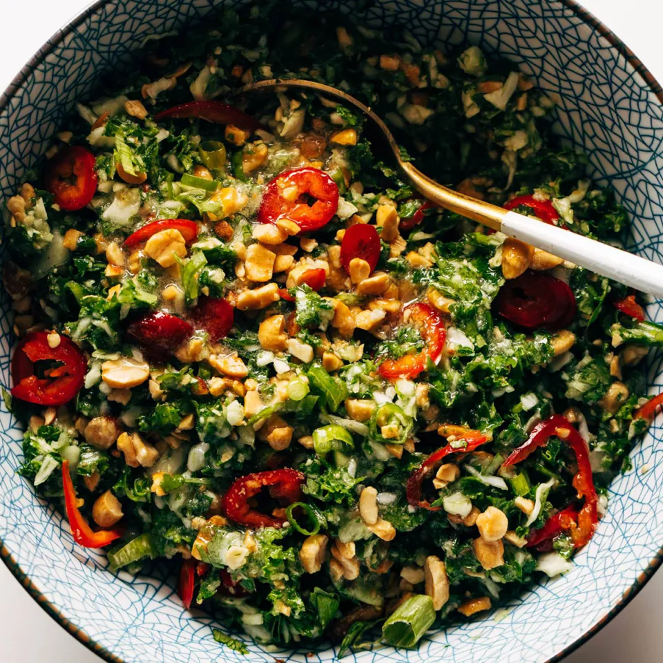 Peanut Kale Crunch Salad