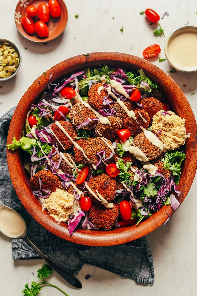 Quinoa Black Bean Falafel