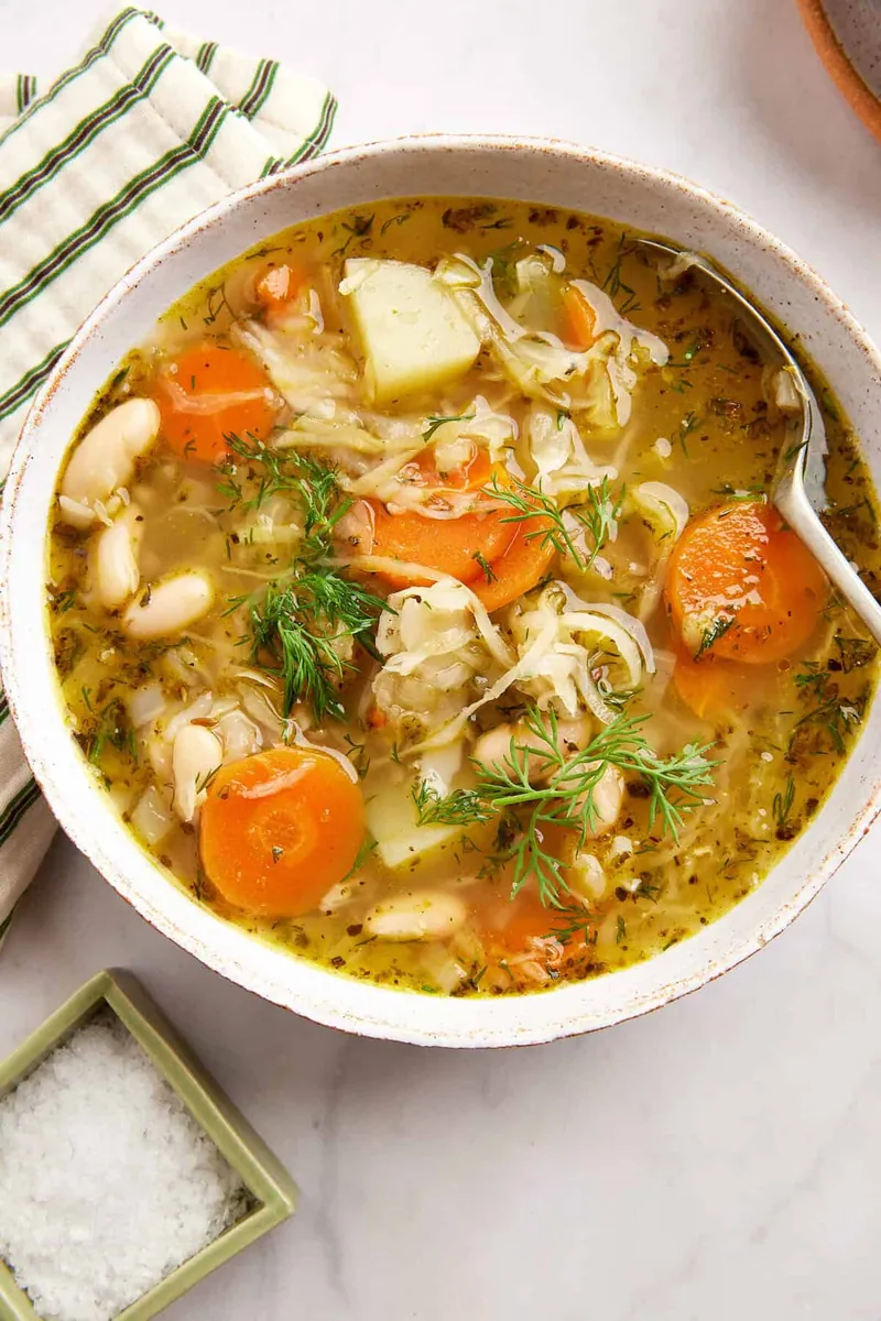 Sauerkraut Soup with capers