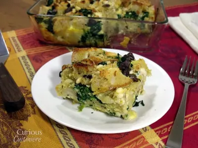 Overnight Greek Breakfast Strata