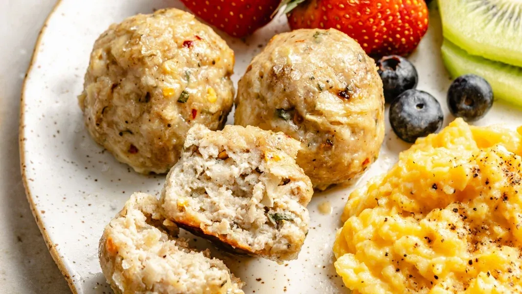 Maple Apple Chicken Meatballs