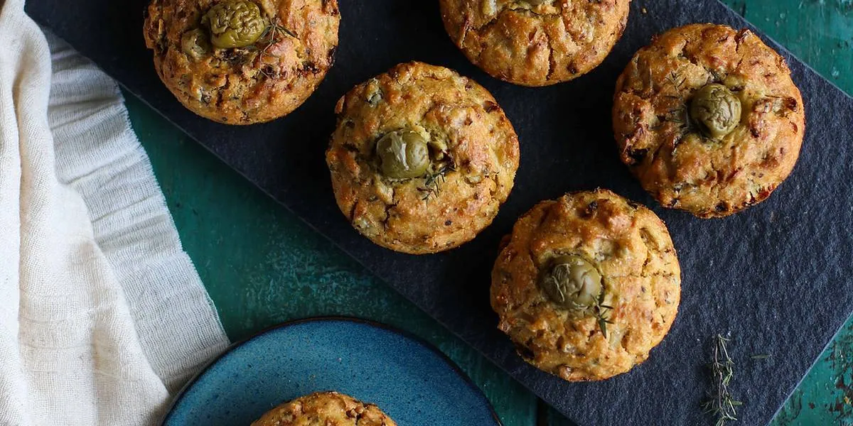 Sun-Dried Tomato Olive Muffins