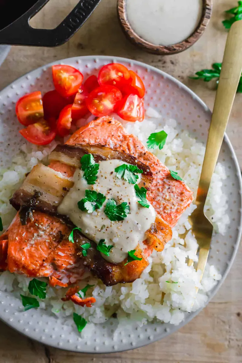 Bacon Wrapped Salmon