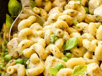 Creamy Chicken Pesto Pasta