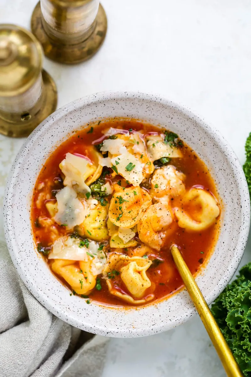 Kale Tortellini Tomato Soup