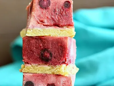 Berry Frozen Yogurt Bars