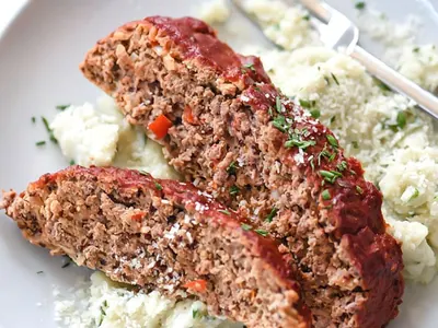 Quinoa Meatloaf Tomato Glaze
