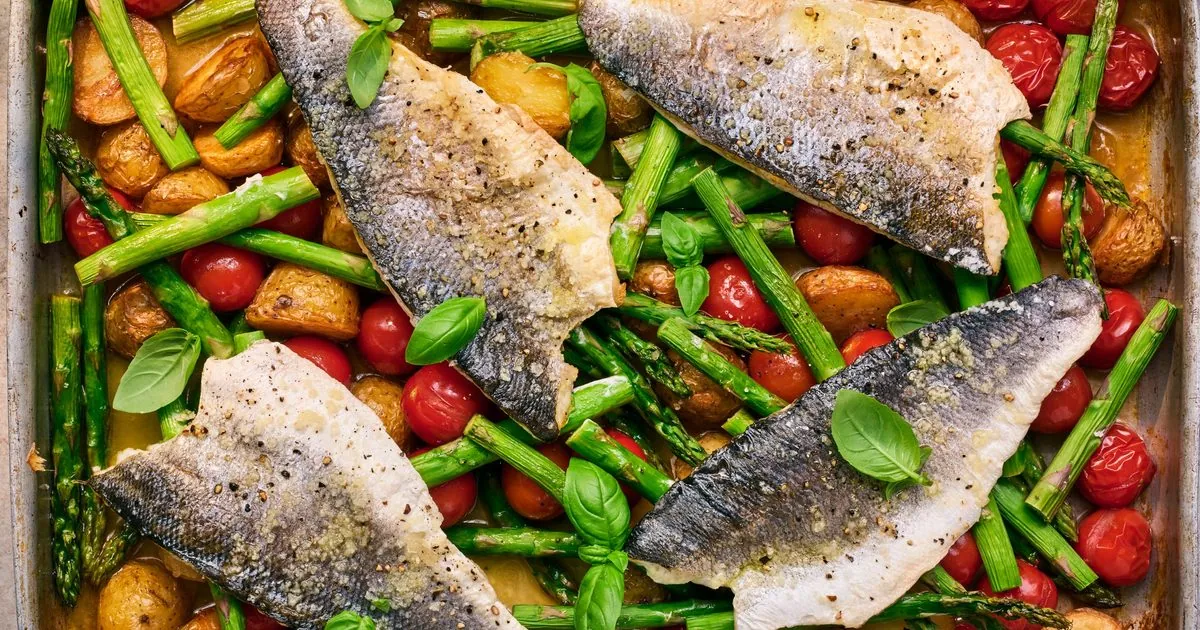 Sea Bass with Asparagus