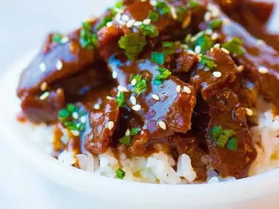 Instant Pot Mongolian Beef with garlic