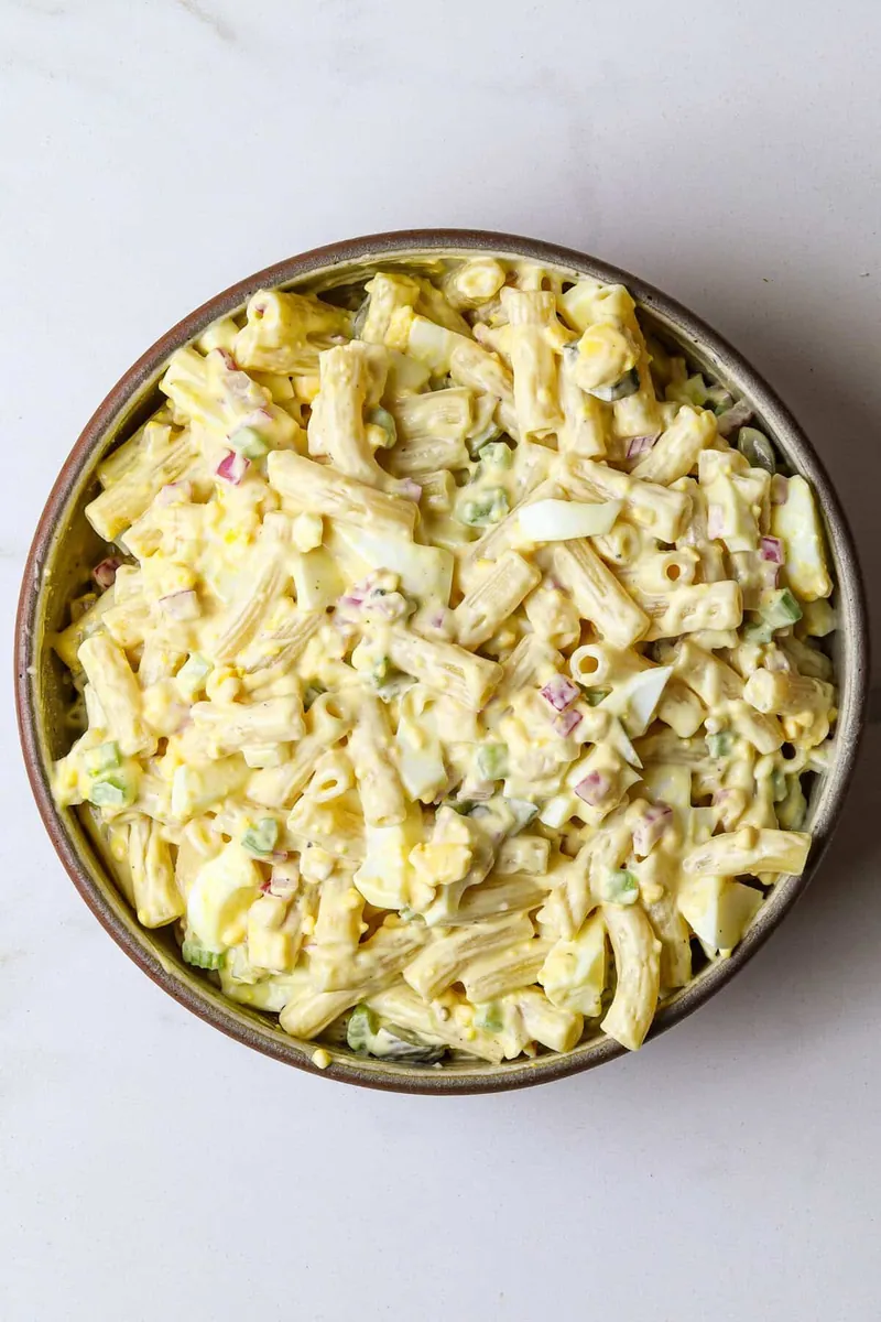 Deviled Egg Macaroni Salad