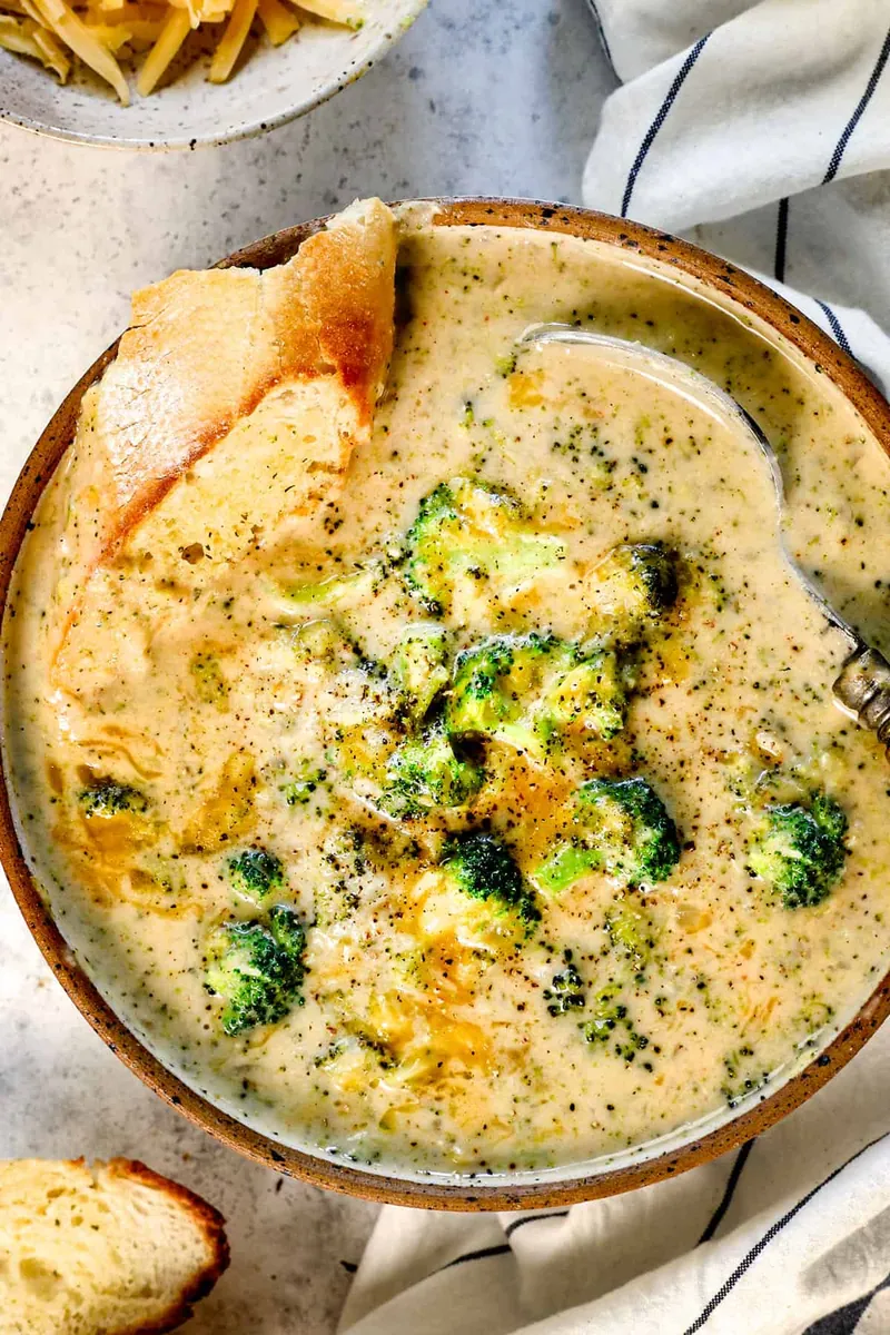 Light Broccoli Cheese Soup