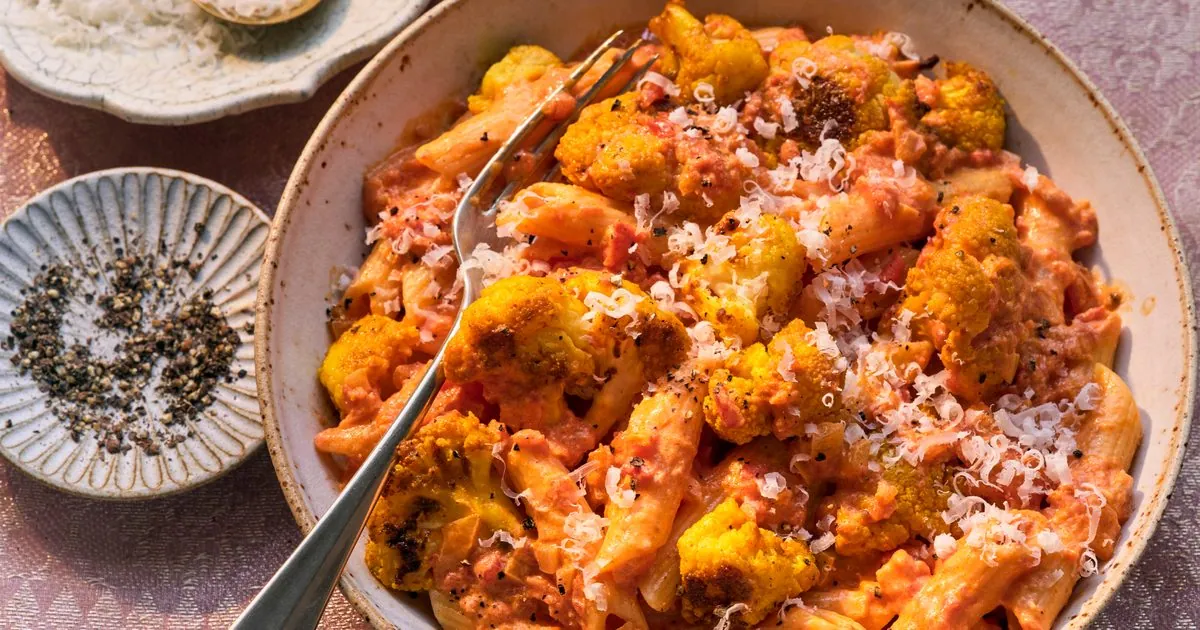 Roasted Cauliflower Pasta