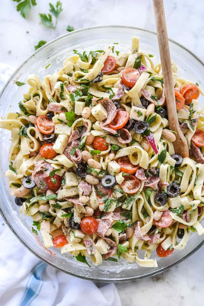Creamy Tuscan Pasta Salad