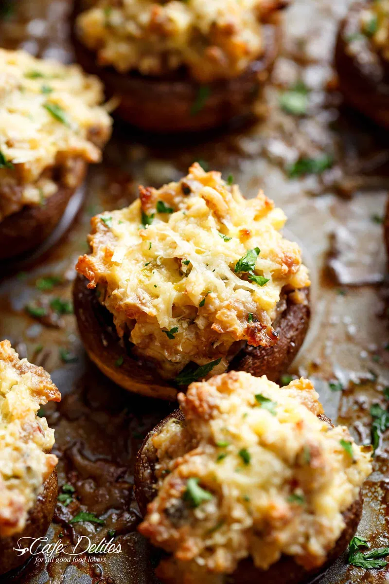 Sausage Stuffed Mushrooms