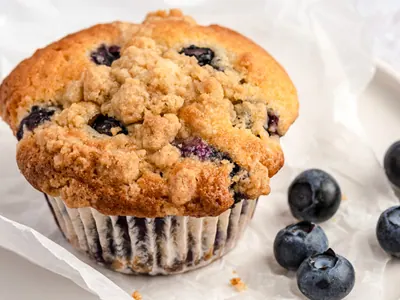 Bakery-Style Blueberry Muffins