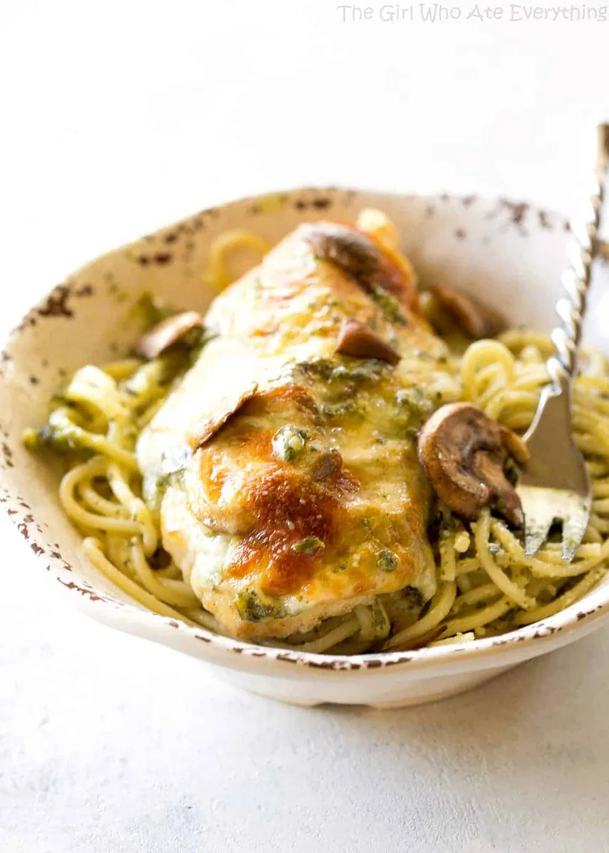Pesto Mushroom Chicken