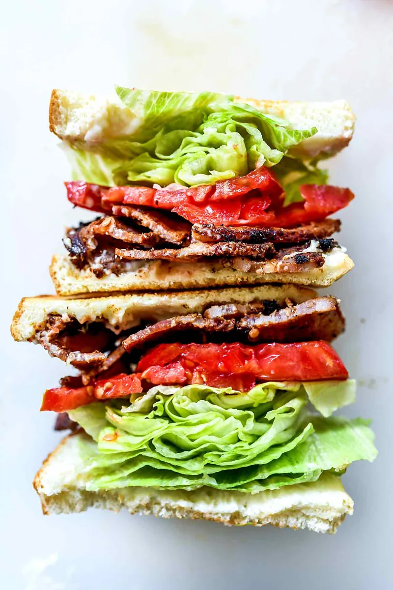 Bacon Lettuce Tomato Sandwiches