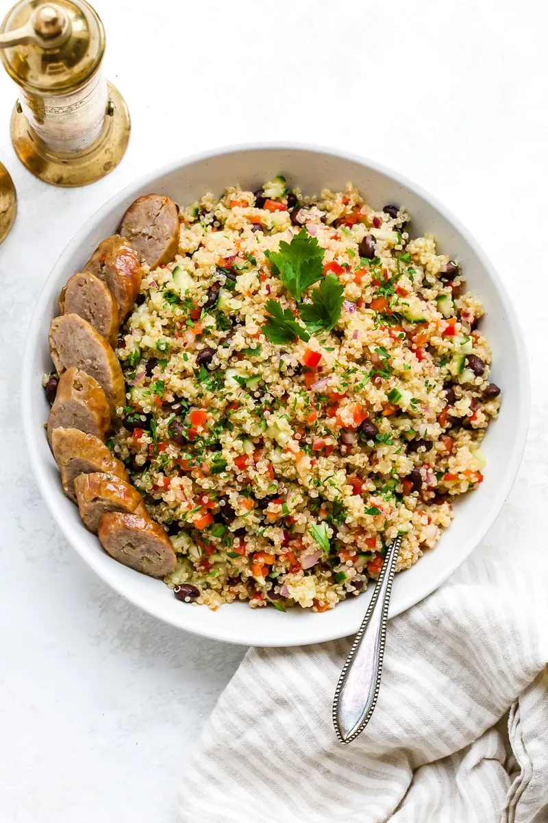 Quinoa Sausage Salad