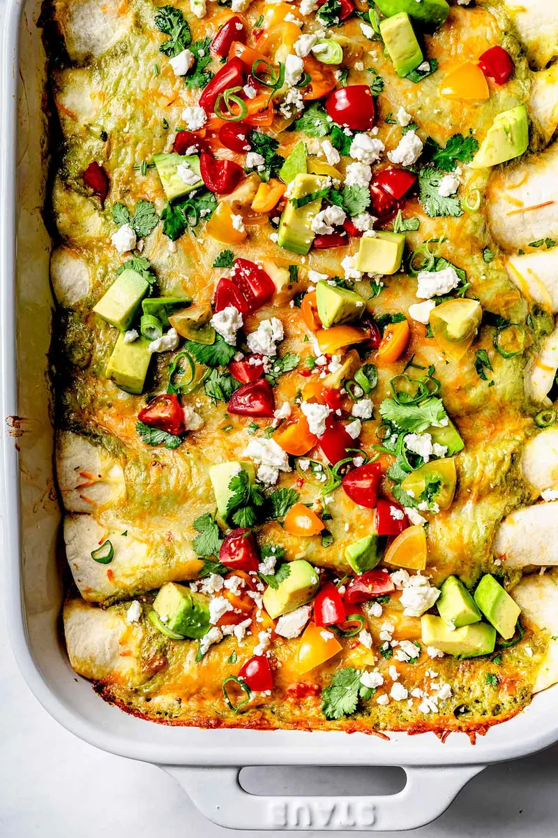 Green Chicken Enchiladas