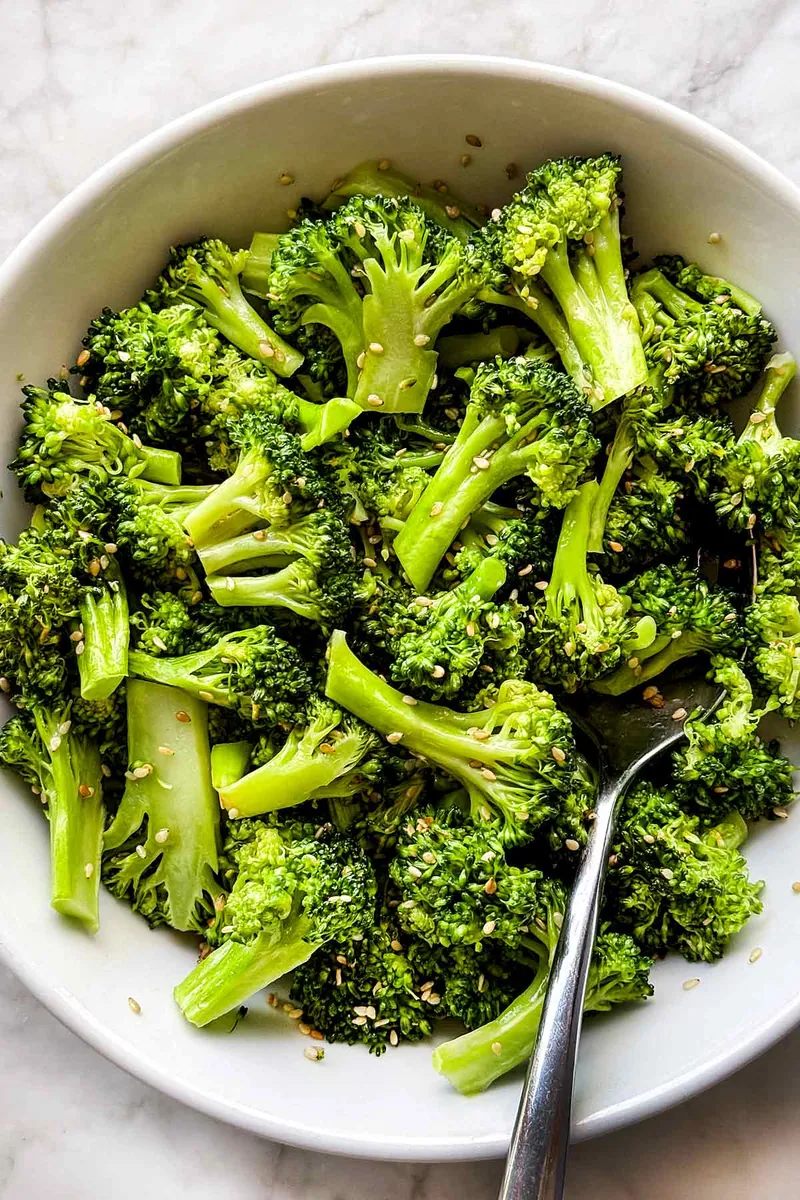 Sesame Broccoli with nuts and seeds