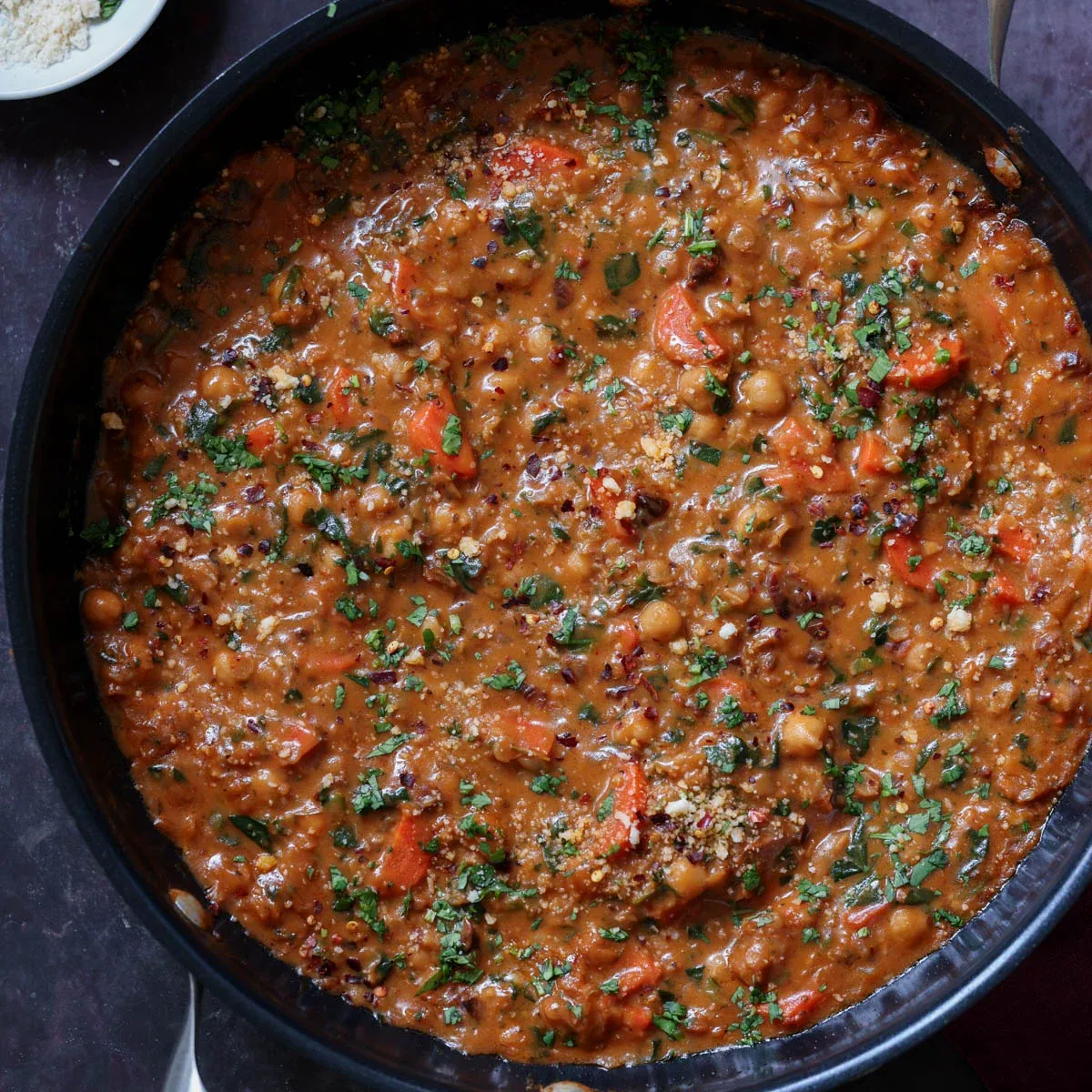 Lentil Chickpea Tomato Stew