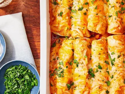 Sweet Potato Black Bean Enchiladas