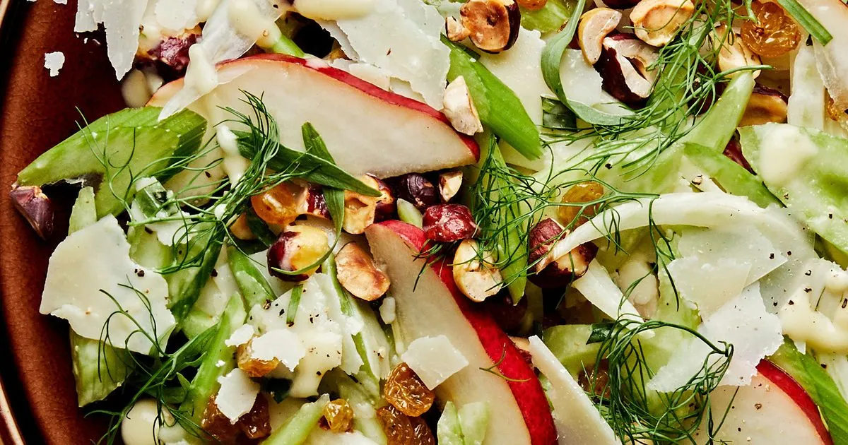 Celery Pear Hazelnut Salad