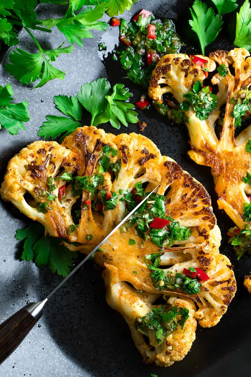 Chimichurri Cauliflower Steaks