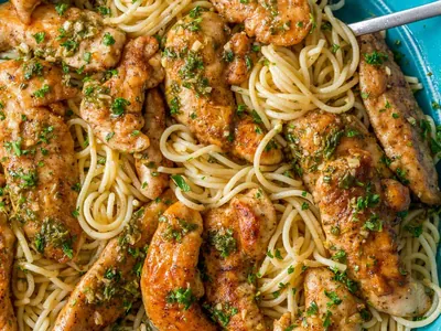 Chicken Scampi Pasta