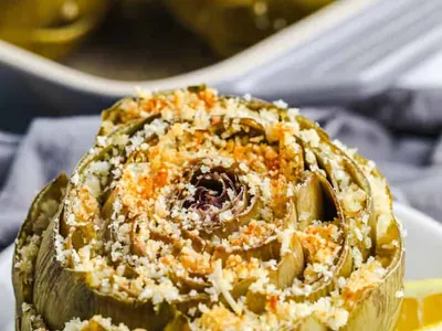 Buttery Stuffed Artichokes