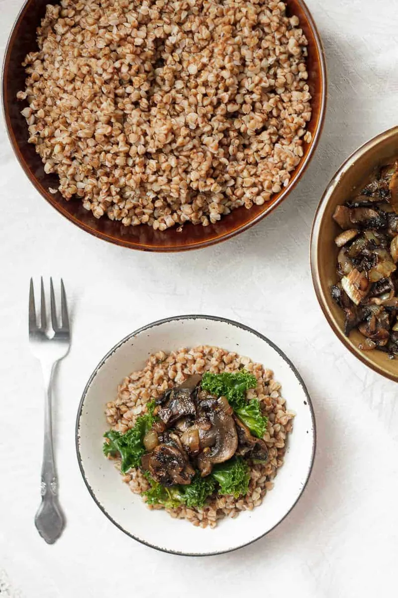 Buckwheat With Mushrooms with quinoa