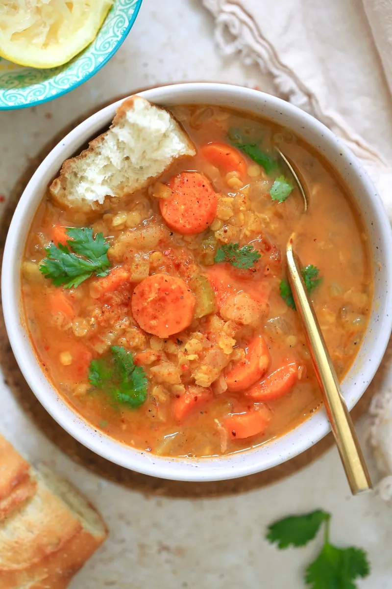Carrot Red Lentil Soup