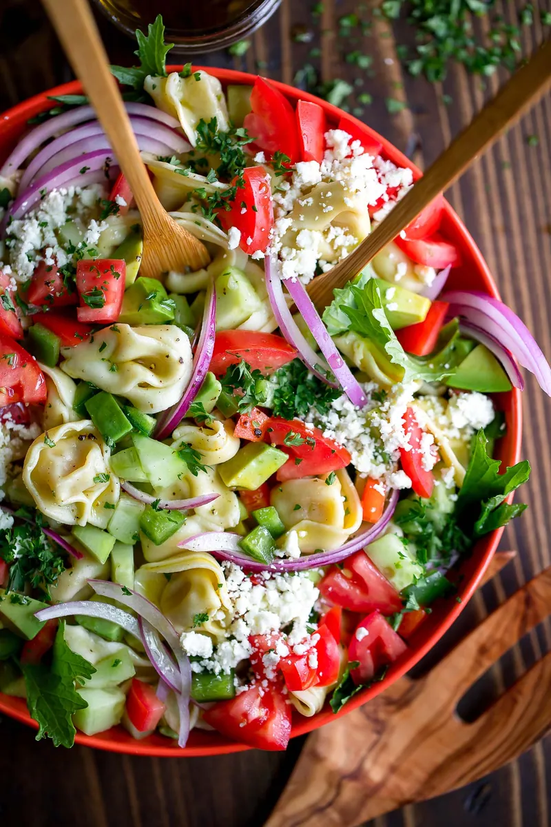 Greek Tortellini Pasta Salad