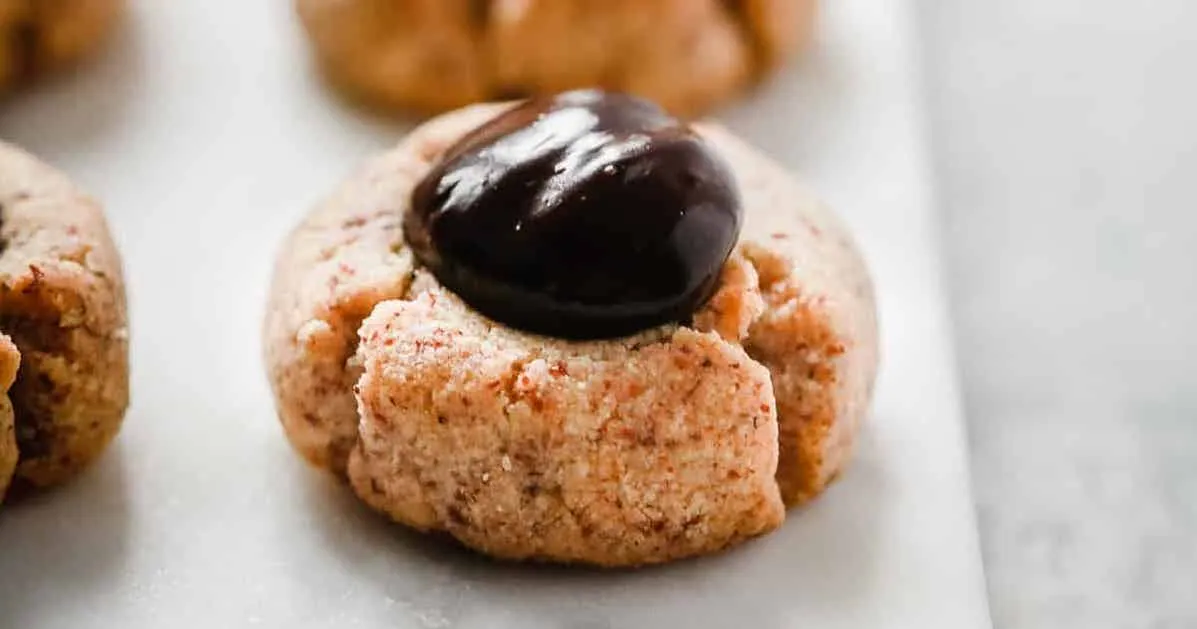 Nutella Thumbprint Cookies