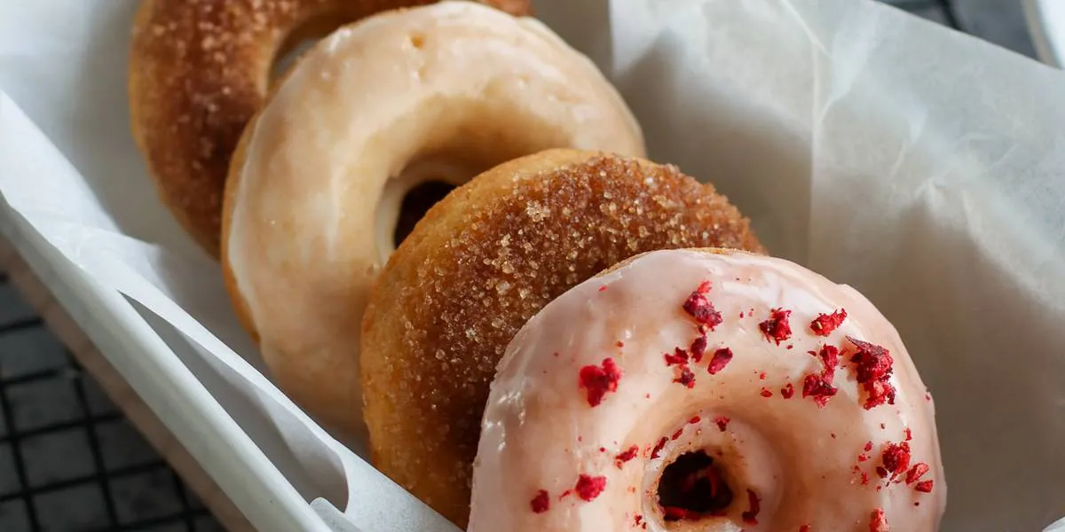 Baked Donuts with margarine and vegan butter